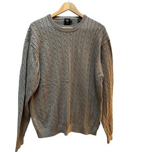 Trump‎ Golf Cable Knit Sweater Crewneck Beige Outdoor Casual MAGA Preppy XL